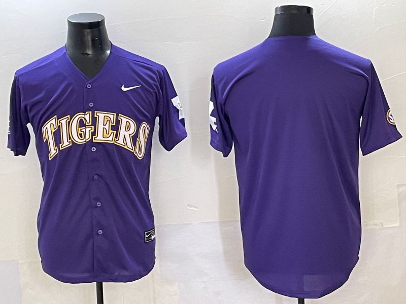 Men 2025 Clemson Tigers Blank Purple Joint Name Nike NCAA Jersey style 1->houston astros->MLB Jersey